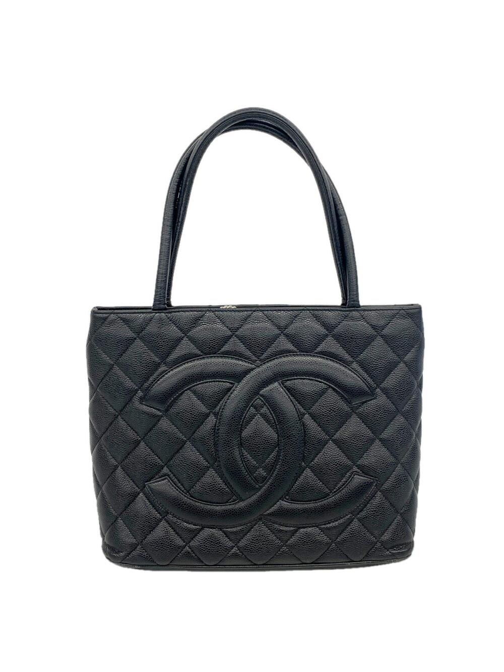 Chanel Medallion Tote Quilted Caviar #370485C20B